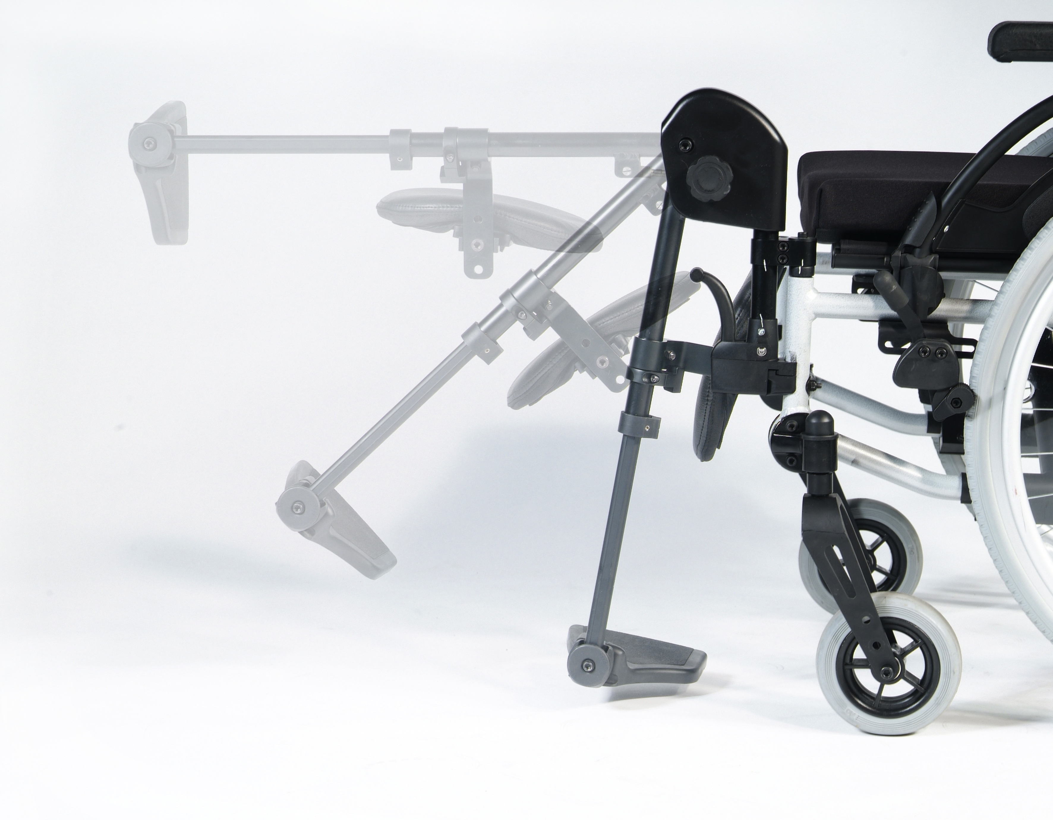 Manual Wheelchair Hire in Preston - Elevated Leg Rest